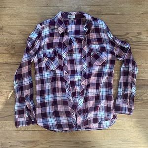 Plaid long sleeve shirt
